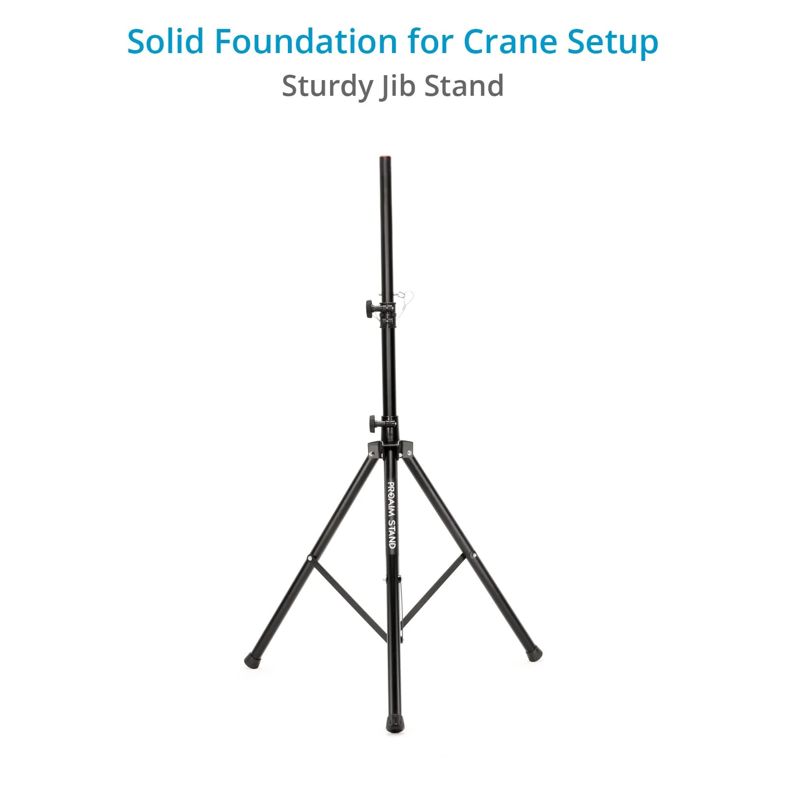 Proaim 14-Fuß-Kamera Kranspiegel mit Ständer für Gimbals, Pan-Tilt & Fluid Head. Für DSLR-Videokameras bis zu 8 kg / 17,6 lb (P-14-JS)