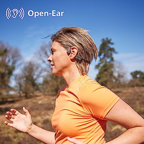Philips TAA5608BK/00 Kabelloser Open-Ear-Sportkopfhörer|Knochenleitung|Bluetooth LE Audio & LC3|IPX5 wasserbeständig|6 Stunden Wiedergabe|LED-Sicherheitsleuchten|Mikrofon|Tasche|USB-C-Kabel|Schwarz – Bild 3