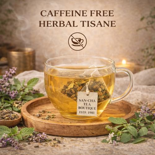 Image of Sancha Tea Boutique Tulsi Tea | Rama, Shyama & Vana Tulsi Blend | 25 Pyramid Tea Bags | Immunity Support | Caffeine-Free Ayurvedic Herbal Infusion