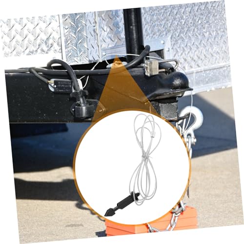 TOPPERFUN Emergency Breakaway Switch Cable for Rv Towing Trailer Lightweight Electric Brake Cable Convenient Storage Enhanced Safety and Reliability Towing Accessory - Thumbnail 7
