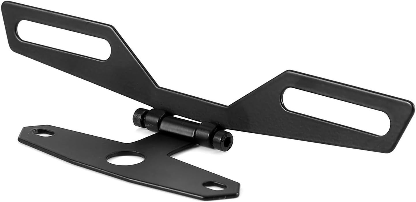 Soporte universal ajustable para placa de motocicleta, aleta de placa de motocicleta, soporte para placa de motocicleta, soporte de placa de