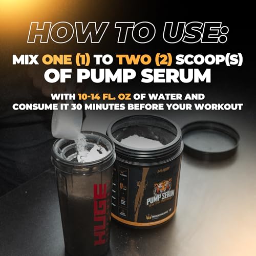 Image of Pump Serum Non Stim Pre-Workout - Fully Loaded Stimulant Free Pre Workout for Extreme Pumps, Vascularity & Muscle Fullness, with L-Citrulline, HydroPrime & Nitrates, Tropical Pineapple, 40 Servings