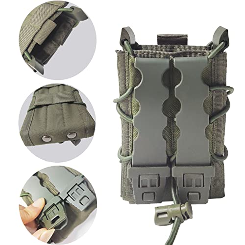 Mag Pouch Holder 5.56Mm Rifle Magazine Pouches Adjustable Universal Single Mag Holster (Olive) #TOP6