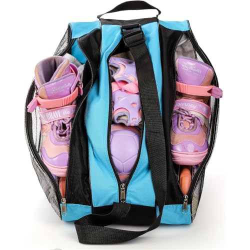 Bolsa para patines de gran capacidad con 3 capas y correa ajustable 6