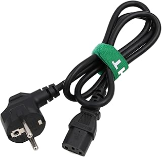 HangTon Power Cord Cable Euro Schuko Plug CEE7/7 to IEC320 C13 Female for Computer PC Monitor TV 3-Prong 3.28ft