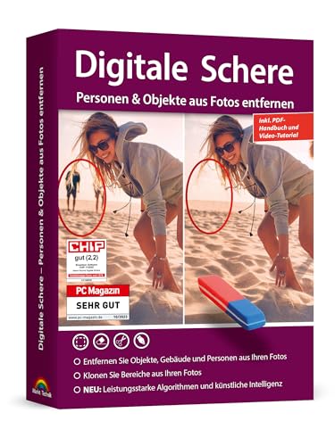 Personen und Objekte aus Fotos entfernen - Digitale Schere - Bildbearbeitung Foto Grafik Programm für Win 11, 10, 8.1, 7