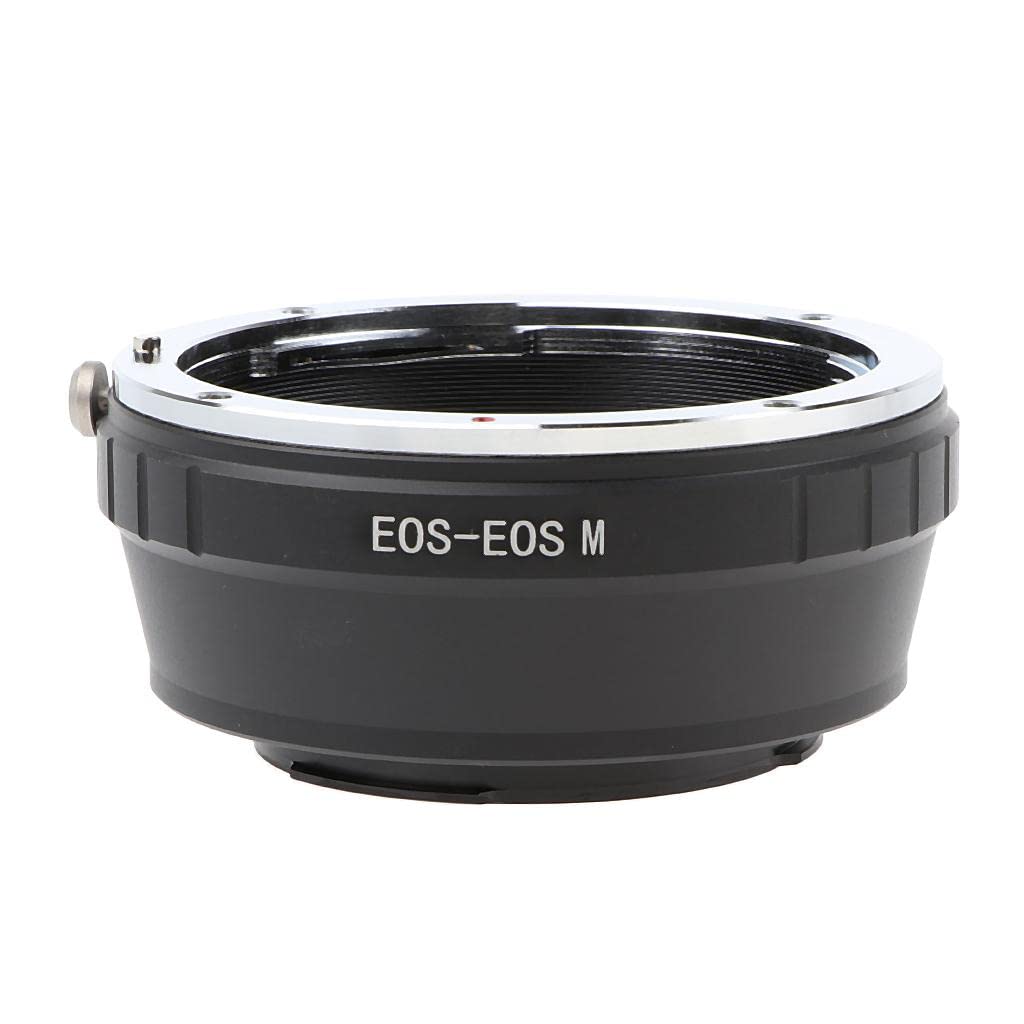 Adapter Ring for Canon EOS EF EF-S Lens to EOS M EF-M M2 M3 M10 Camera Body - Black+Silver-image-10
