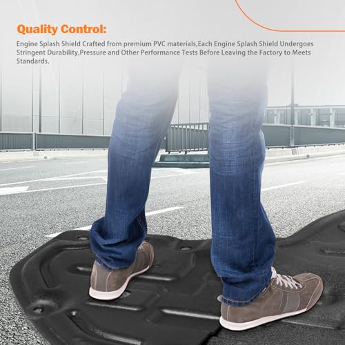 Image of Engine Splash Shield Case Guard Compatible with Hyundai Sonata 2020 2021 2022 2023 2024 Engine Cover Mud Flaps