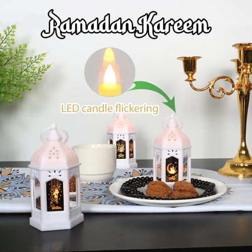 LLQ Mini Ramadan Lantern (12Pcs-5in) - Moroccan Small Lanterns Decorative, Eid Mubarak Decorations for Home, Ramadan Gifts for Family, Table Centerpiece by LLQ - Image 2