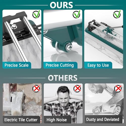 image for Seeutek Manual Tile Cutter - 14 inch Professional Porcelain Ceramic Ti