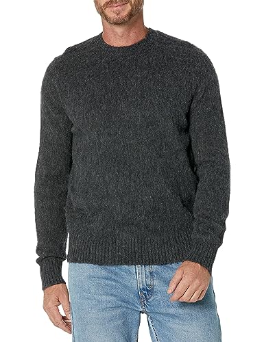 Brooks Brothers Mens Brushed Wool Crew Neck Sweater