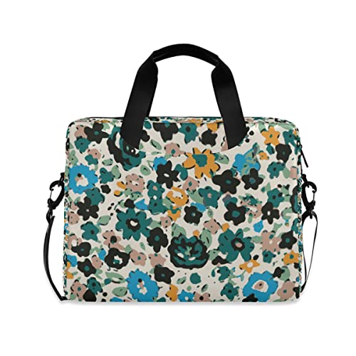 Sacoche ordinateur 15,6" fleurs multicolores idéale pour le bureau et la fac