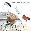 MEGHNA Cruiser Bike Low Step-Through 24inch Commuter Bike V - Brake 7 Speed Shifter Driven City Bike for Women Senior Men #4