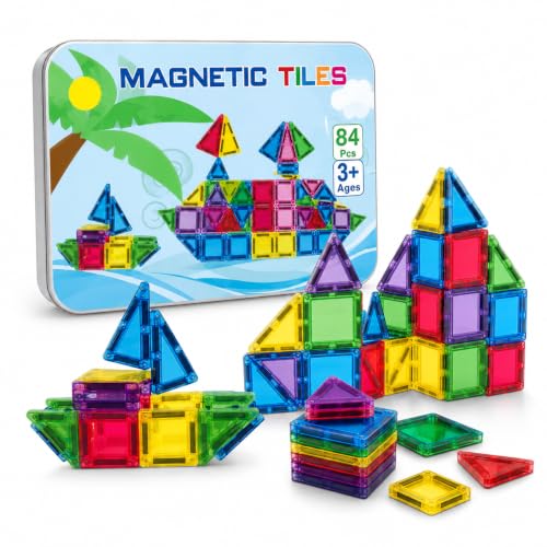 Image of Magnetic Building Blocks Set for Kids 3+, STEM Educational Construction Set, Creative Learning Building Blocks for Boys and Girls
