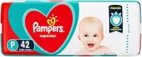 Fralda Descartável Infantil Pampers Supersec P Pacote 42 Unidades