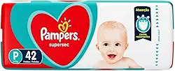 Fralda Descartável Infantil Pampers Supersec P Pacote 42 Unidades