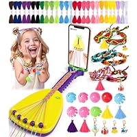 Ophy Friendship Bracelet Making Kit, Bracelet Making Kit Phone Holder Braiding Maker with 35 Bundles 19 Colors Thread, DIY Arts and Crafts Toys Kids Bracelet Kit Christmas Gifts for Girls 6-12 Years