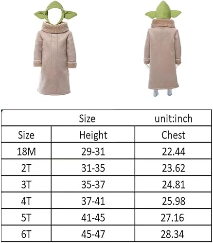 Miniatura 7 de Disfraz de bebé para niños, cosplay, mandaloriano, abrigo, sombrero, lindo para niños y niñas