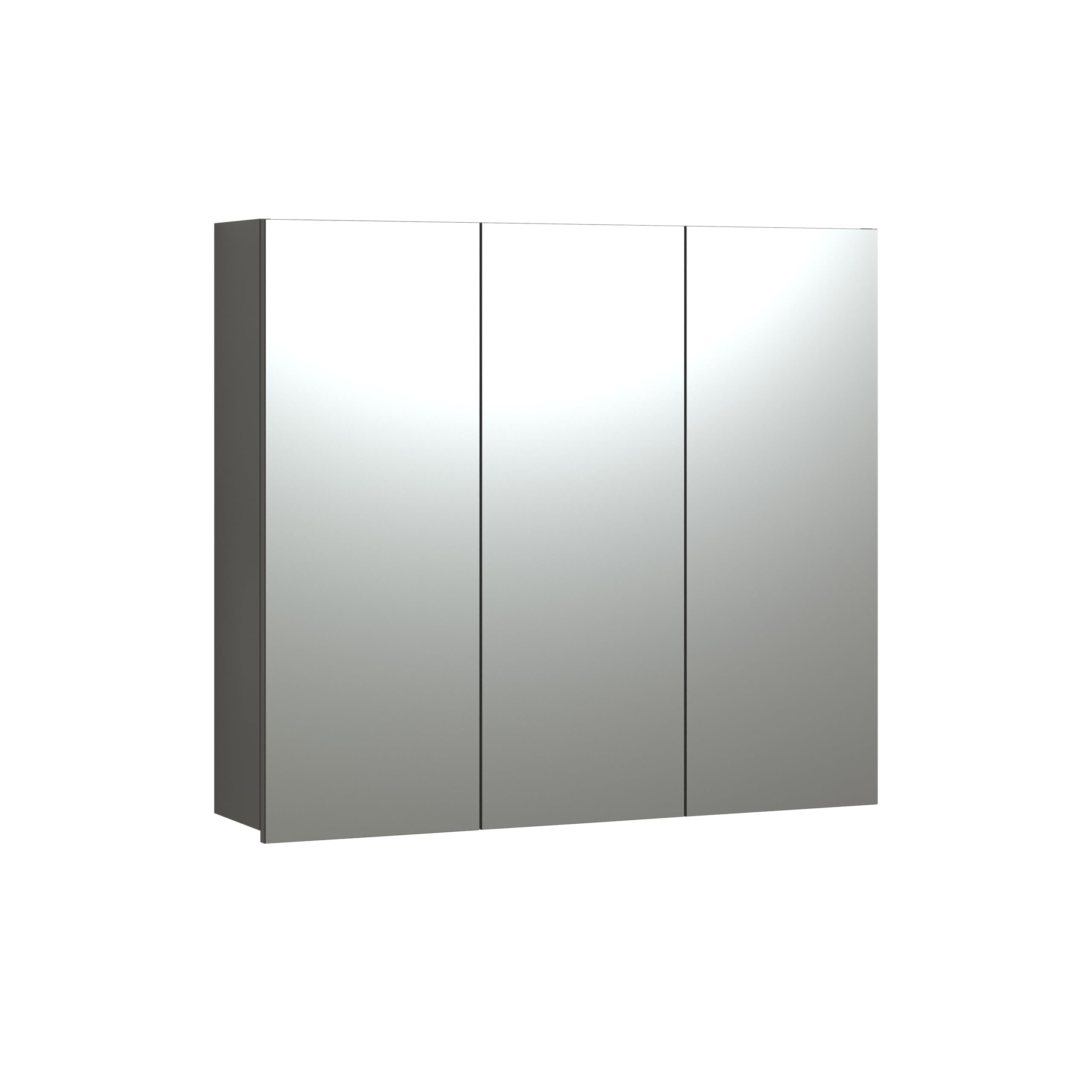 Spiegelschrank PureBliss Anthrazit / Spiegelglas · B 90 x H 80 cm