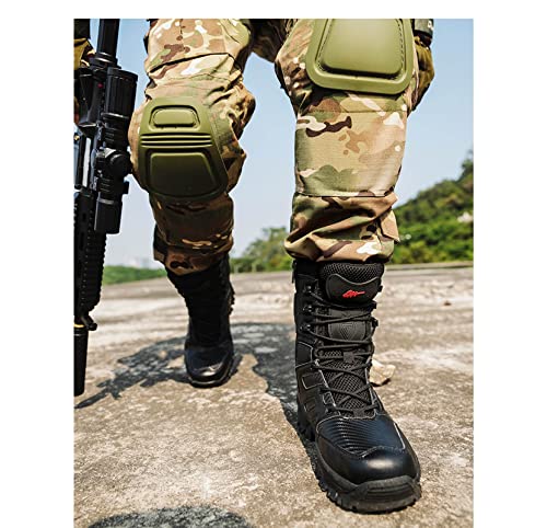 Waterproof Hiking Work Boots Men's Tactical Boots 8 Inches Lightweight Military Boots Breathable Desert Boots4