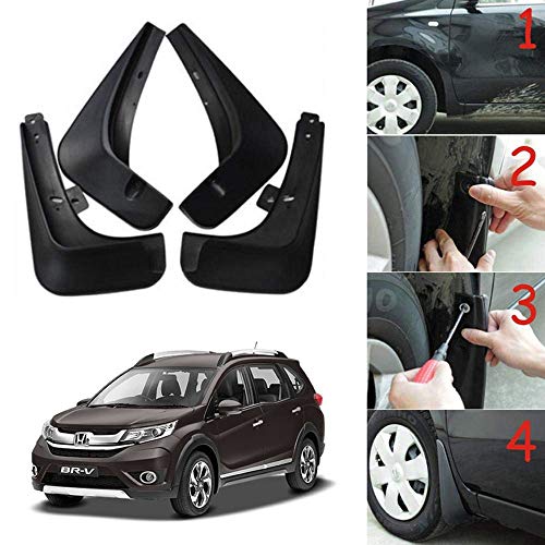 Image of Oshotto (O.E.M Fitting Cup Type) Mud Flap /Splash Guard Compatible with Honda Honda BR-V (Set of 4)