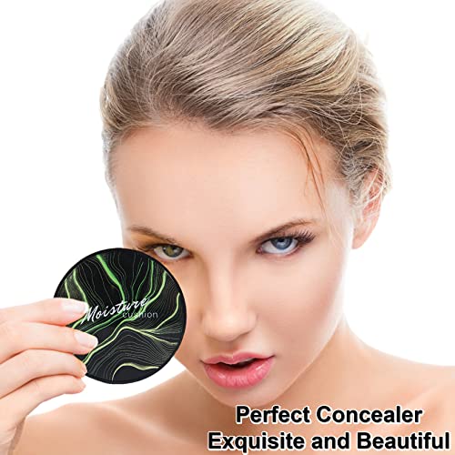 Qiufsse Mushroom Head Air Cushion Cc Cream Foundation, Mushroom Head Foundation Bb Cream Makeup Foundation Concealer Brighten Long-Lasting Oil Control And Moisturizing-Natural #TOP5