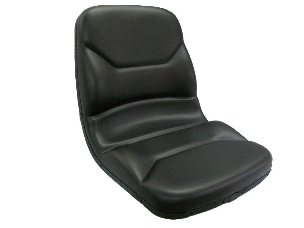 Black Vinyl Seat Replacement For Case Backhoe Loaders 580C-580M & Skid Steers | Universal Fit With Slide Rails