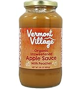 Vermont Village Peach Apple Sauce (Organic), 24 ounces