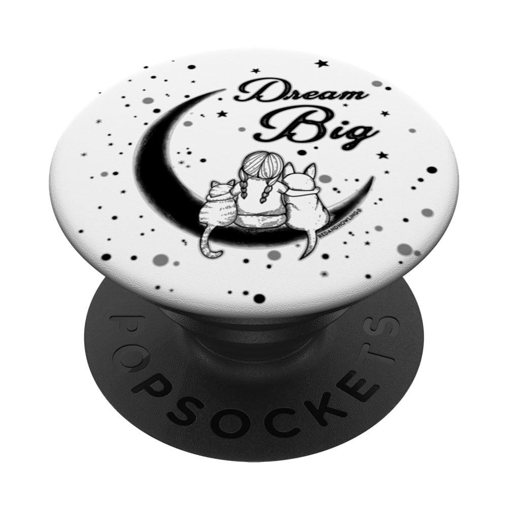Red and Howling Dream Big PopSockets Swappable PopGrip