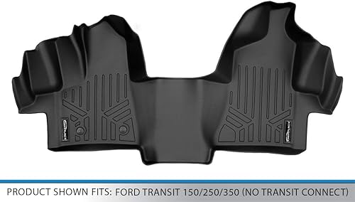 Miniatura 4 de MAXFLOORMAT - Tapetes para piso - Ford Transit. No es adecuado para Transit Connect. Cobertura en una unidad de primera hilera completa (negro).
