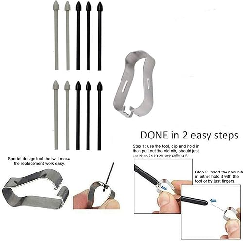 Miniatura 3 de Puntas de repuesto para lápiz capacitivo Tab S9, puntas de repuesto para Samsung Galaxy Tab S9, Tab S9 Ultra, Tab S9 Plus Verison Stylus S Pen