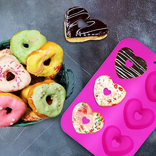 3 Pack Silicone Baking Tray Doughnut Maker Moulds, FineGood Cupcake Tray Silicone Muffin Molds Donut Pan Bagel Making Mould Tray - Image 6