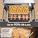OSTBA French Door Air Fryer Toaster Oven Combo, Airfryer Convection Oven Countertop 10-in-1 Combo, 30% Faster 90% Less Oil, 102 Recipes & 7 Accessories Included 24 QT Stainless Steel