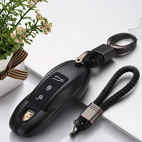 H&E Aluminum Alloy Silicone Car Key Case Cover Fob Shell Full Protector