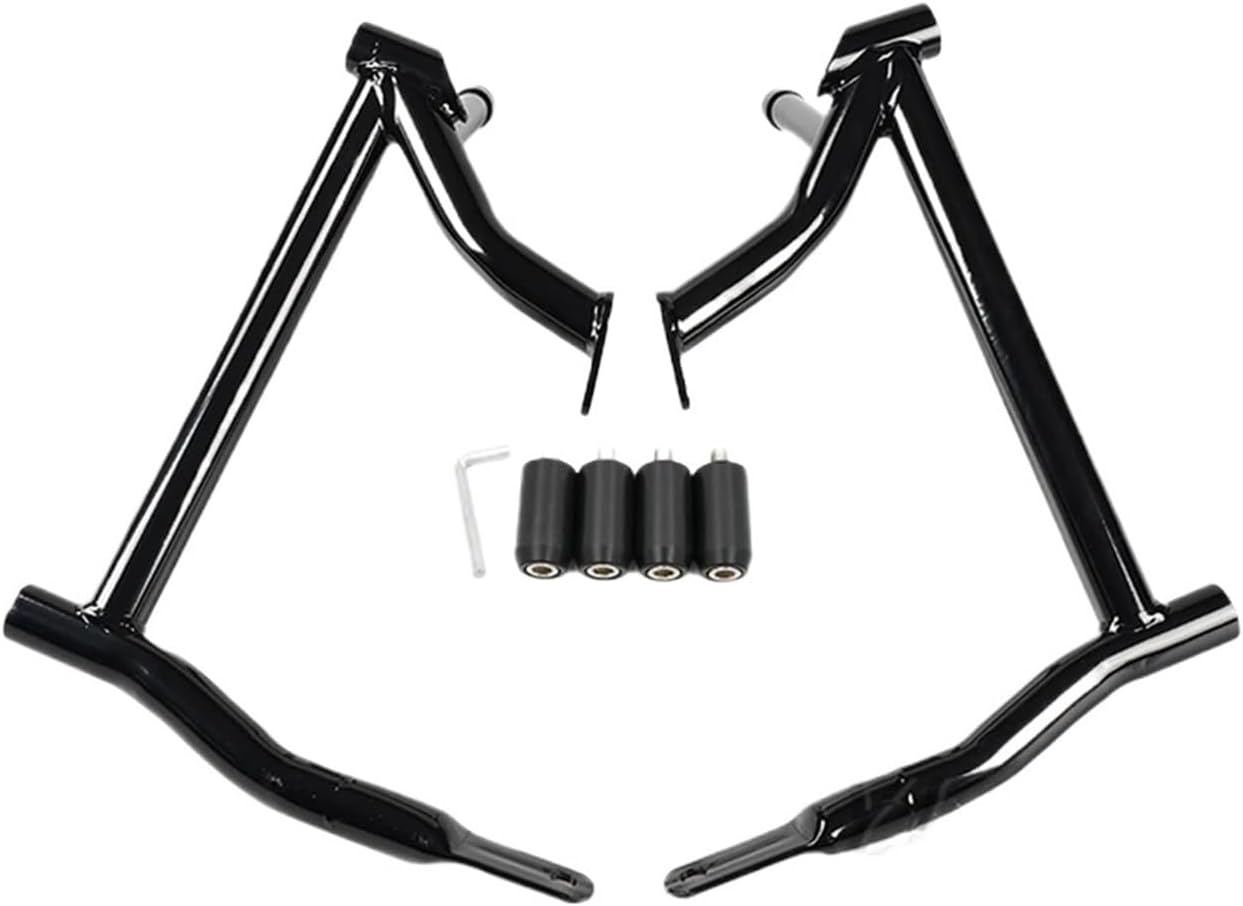 Fit for Harley Road Glides Glides Road FLHT FLHX 2014-2023 2022 Motorcycle Saddlebag Guard Crash Bars Rails Bracket(A)