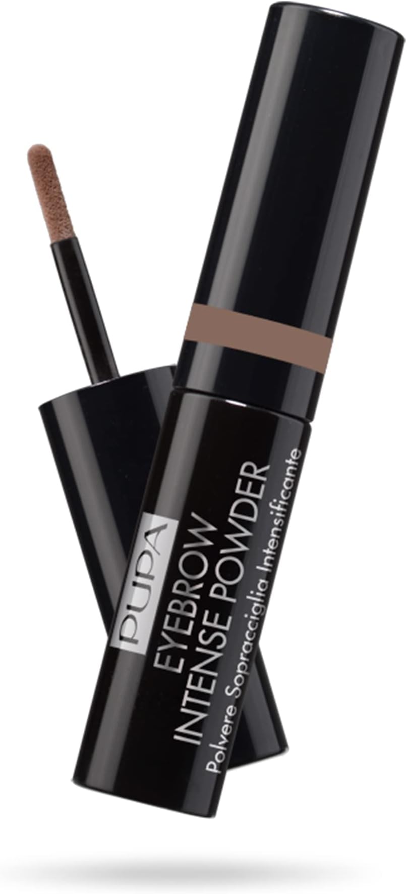 Pupa Milano Eyebrow Intense Powder - Instant Tinting Brow Definer Powder - Buildable, Soft, Smudge Proof Texture - Gives Thin, Sparse Brows Natural Color and Shape - 002 Brown - 0.035 oz