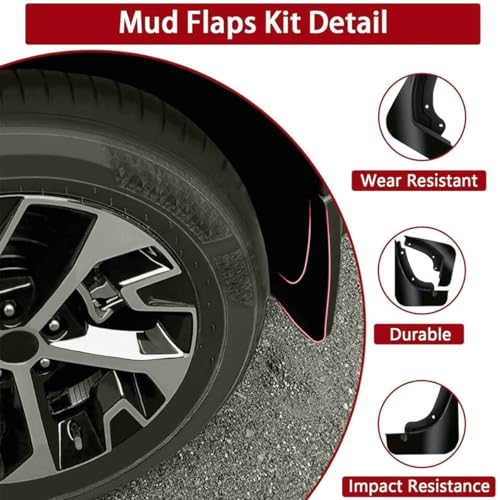 Image of 4Pcs /Set Car SUV Mud Flaps Splash Guards Mudguard Fit for Fender Hyundai Santa Fe Sport 2013 2014 2015 2016 2017 2018