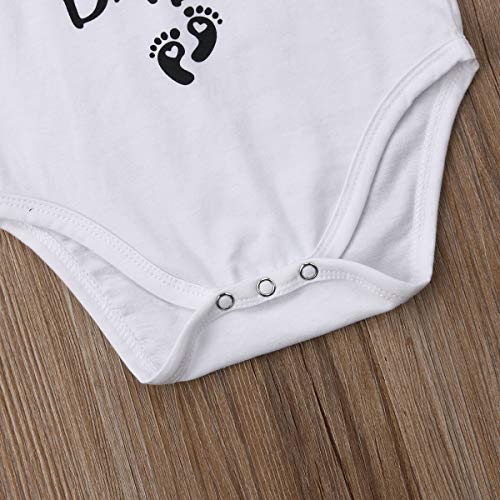 Image of MAINESAKA Newborn Baby GOT My Mind ON My Mommy Paws Funny Bodysuits Rompers Outfits Grey White 0-18M