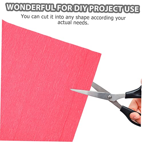 ULTECHNOVO 5 Rolos De Papel Crepe Estirável Italiano Papel Crepe Floral Papel Crepe Artesanal Papel