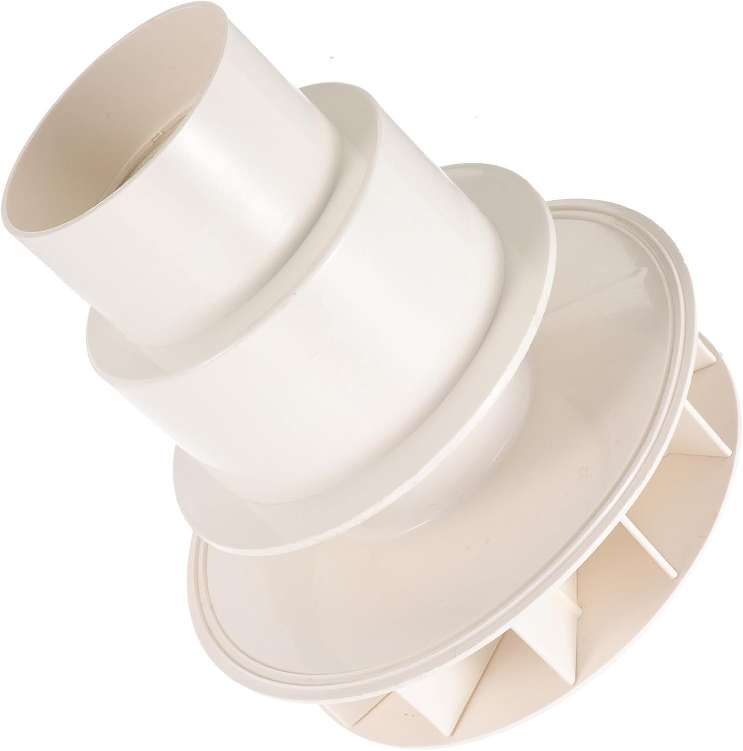 Scarico sifonato PVC DN110 per pluviale bianco