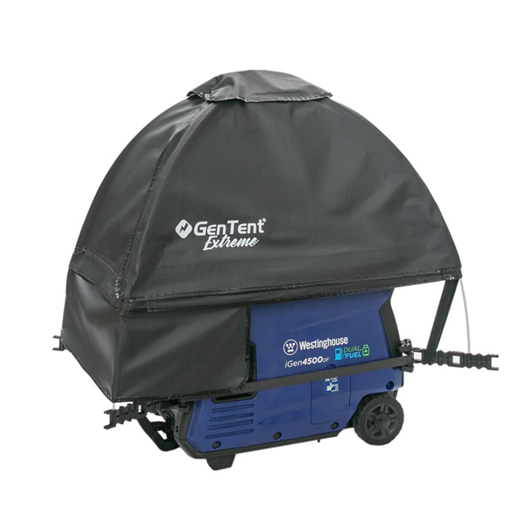 GenTent Safety CanopiesGenerator Running Cover - Inverter Kit (Extreme, Black) - for Fully Encased Inverter Generators