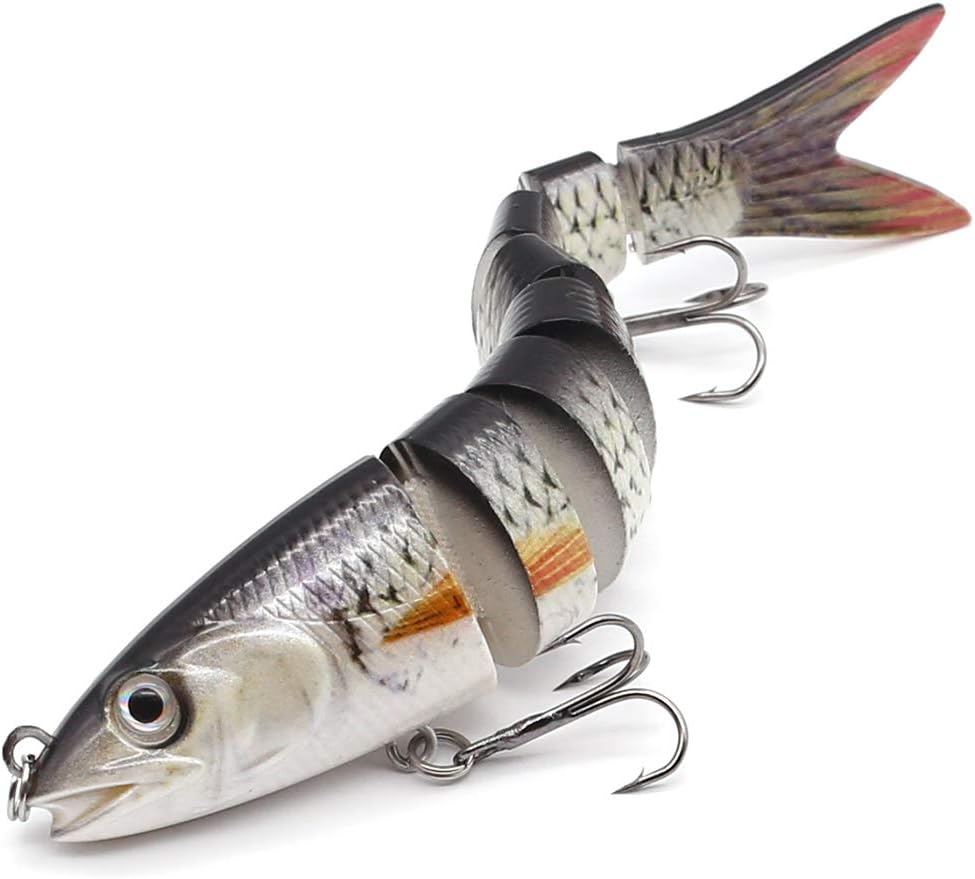 XFISHMAN Northern-Pike-Lures-Multi-Jointed-Swimbaits-Fishing-Lure 5" 8" 12" inch for Musky Lake Trout Fishing Tackle