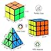 Speed Cube Set, Aitbay Cube Bundle 2x2 3x3 Pyramid Magic Puzzle Cube Toy for Kids (3 Pack)