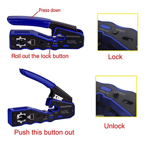 Crimpatrice RJ45 kit di pinza crimpatrice