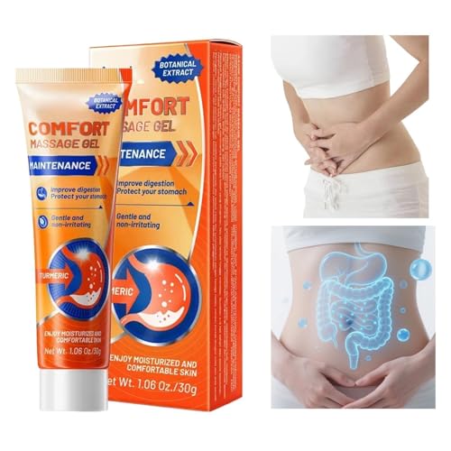 Refreshing Belly Massage Gel - Soothing Tummy Cream, Relief Gel with Cooling Feature, Daily Routine Balm with Blend, Comfort Lotion with Soft Touch, Relaxation Aid for Adults Women Men Travel