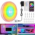 Led Neon Rope Lights 32.8FT,Control with App and Remote,Flexible Led Rope Lights,Multiple Modes,IP67 Outdoor RGB Neon Lights Waterproof,Music Sync Gaming Led Neon Strip Lights for Bedroom Indoor