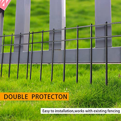 Adavin No Dig Animal Barrier Fence 4 Pack Underground Decorative Garden