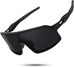 Gafas de Sol Deportivas Polarizadas para Hombre y Mujer, Gafas Ciclismo Protección UV para Bicicleta Montaña, Correr, Pescar