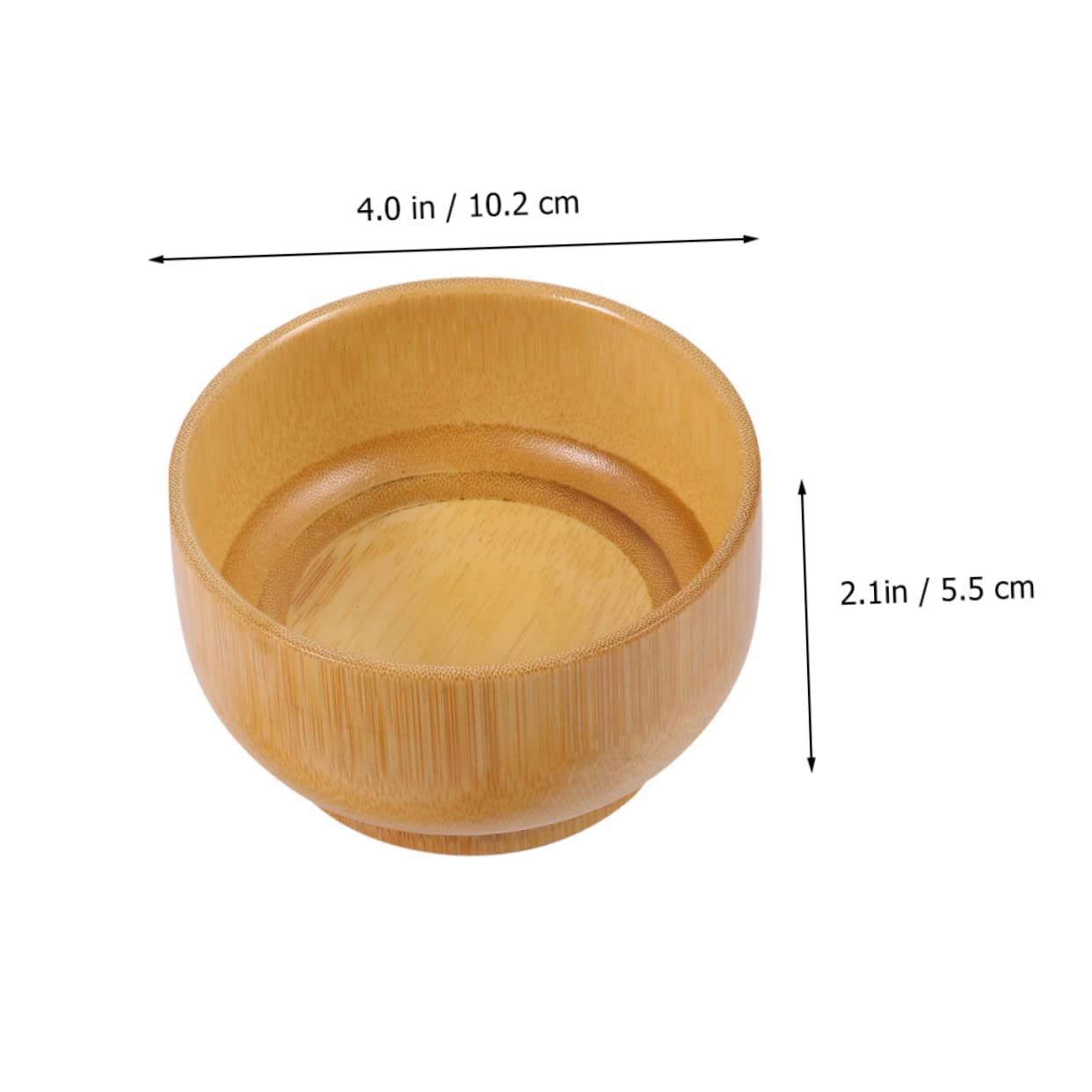 IWOWHERO Bamboo Face Mask Mixing Bowl Set Natural Safe Diy Mask Bowl Brush for Spa Travel and Home