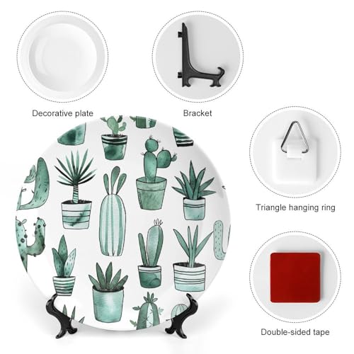 Assiette décorative cactus pour rompre la monotonie d'une table classique